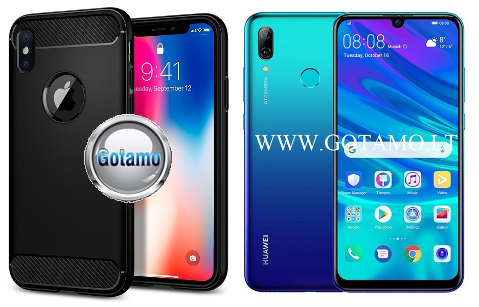 Siege dėklas nugarėlė Huawei P Smart (2019) mobiliesiems telefonams juodos spalvos