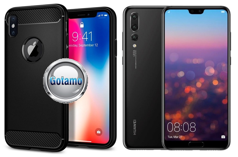 Siege dėklas nugarėlė Huawei P20 Pro mobiliesiems telefonams juodos spalvos