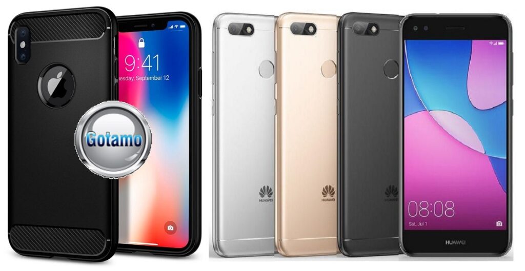 Siege dėklas nugarėlė Huawei P9 Lite mini mobiliesiems telefonams juodos spalvos