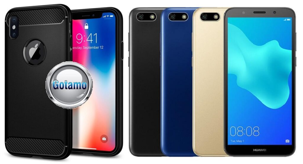 Siege dėklas nugarėlė Huawei Y5 (2018) Huawei Honor 7S mobiliesiems telefonams juodos spalvos