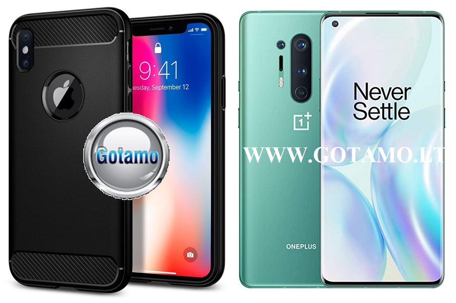 Siege dėklas OnePlus 8 Pro juodos spalvos
