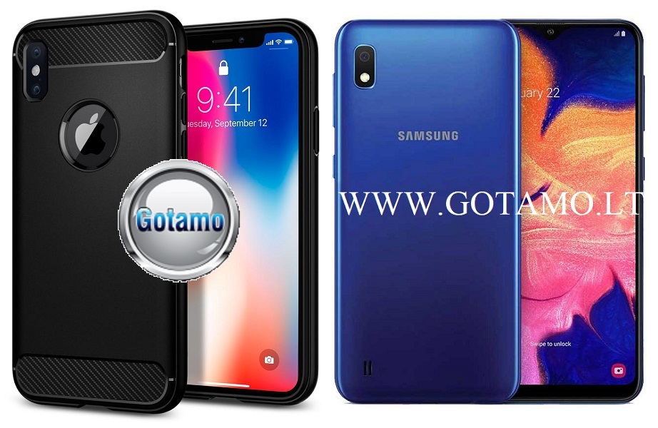 Siege dėklas Samsung Galaxy M10 juodos spalvos