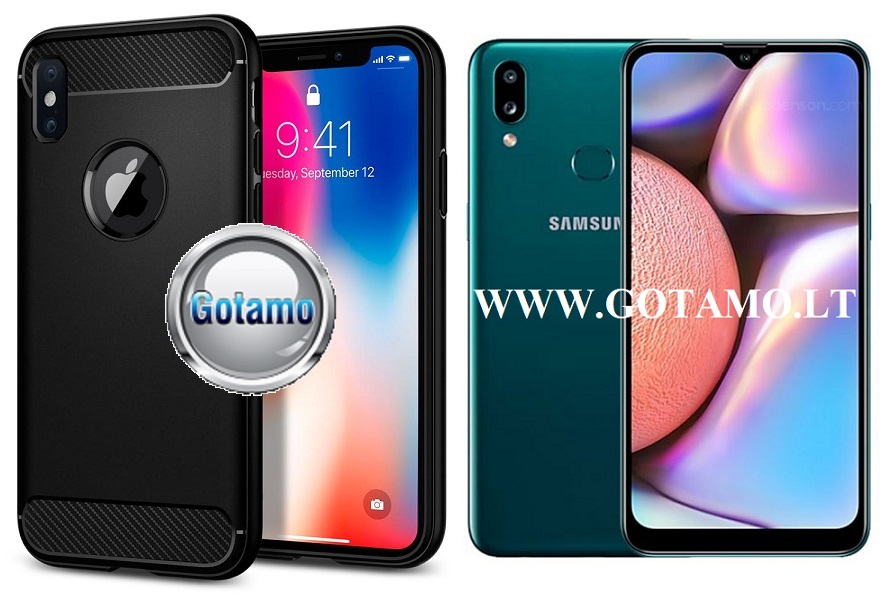 Siege dėklas Samsung Galaxy A10s juodos spalvos