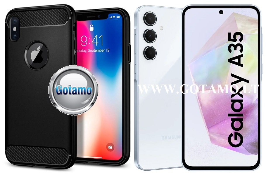 Siege dėklas Samsung Galaxy A35 mobiliajam juodos spalvos
