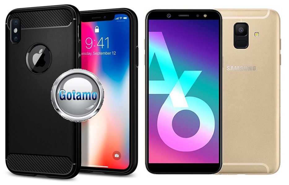 Siege dėklas Samsung Galaxy A6 (2018) juodos spalvos