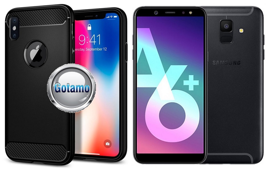 Siege dėklas Samsung Galaxy A6 Plus (2018) juodos spalvos