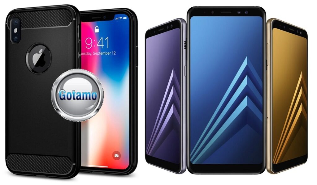 Siege dėklas Samsung Galaxy A8 (2018) juodos spalvos