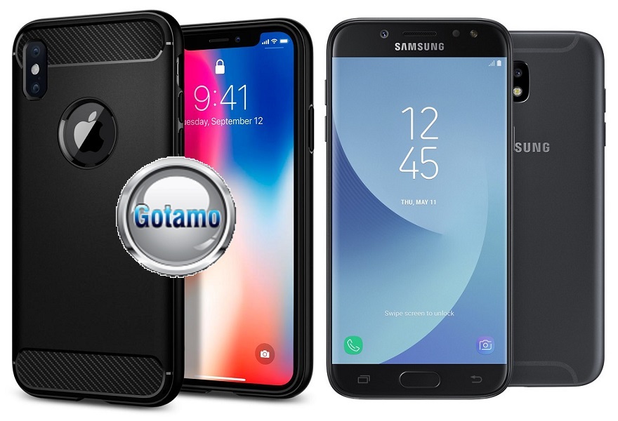 Siege dėklas Samsung Galaxy J5 (2017) juodos spalvos