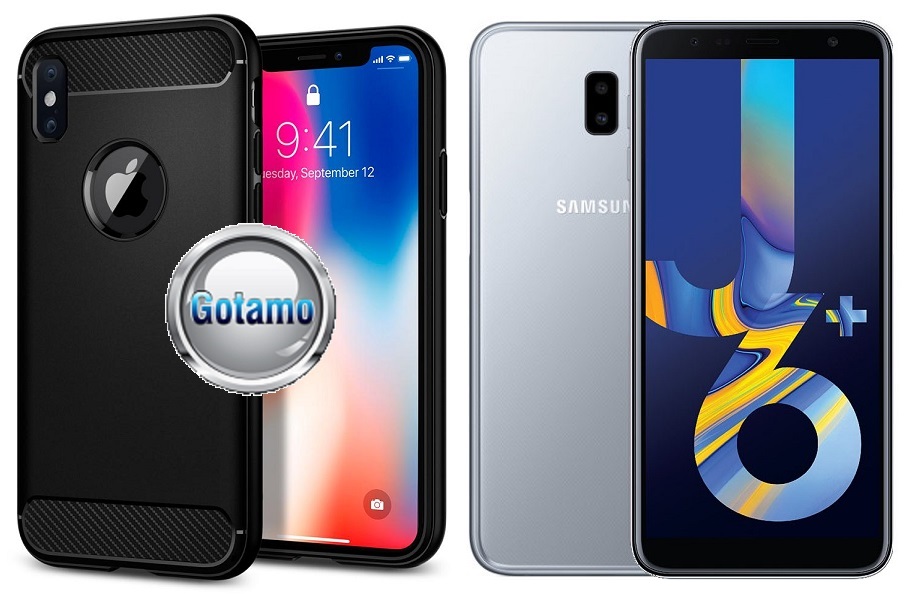Siege dėklas Samsung Galaxy J6+ (2018) juodos spalvos