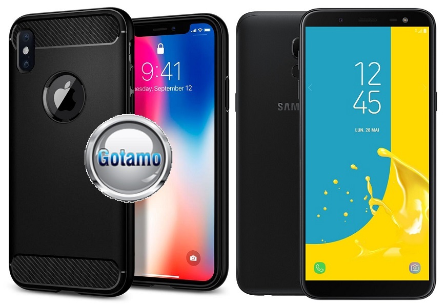 Siege dėklas Samsung Galaxy J6 (2018) juodos spalvos