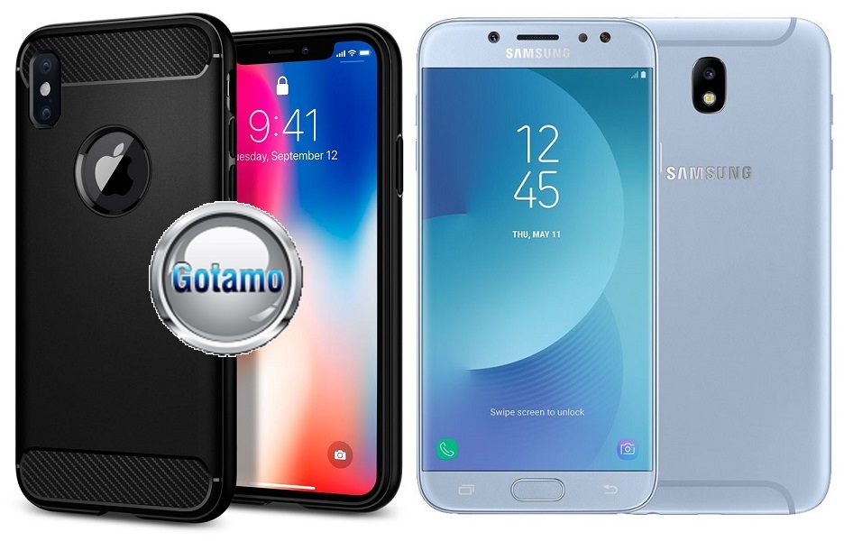 Siege dėklas Samsung Galaxy J7 (2017) J7 Pro juodos spalvos