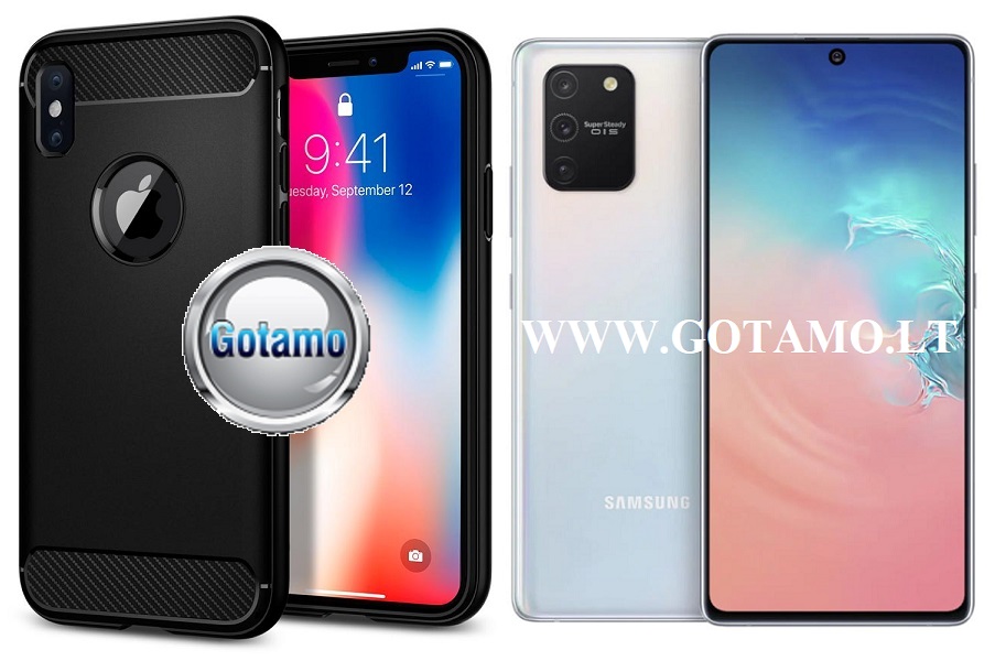 Siege dėklas Samsung Galaxy S10 Lite juodos spalvos