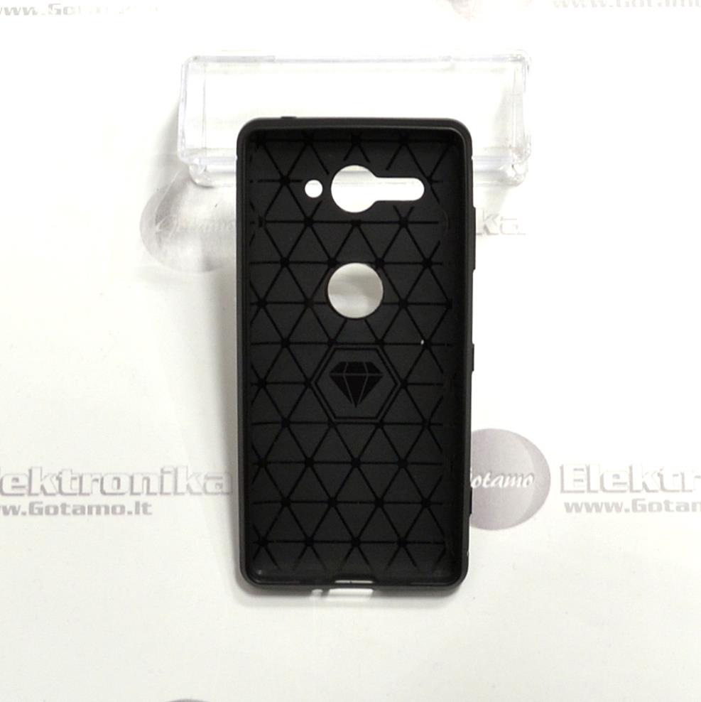 Siege dėklas nugarėlė Sony Xperia XZ2 Compact mobiliajam telefonui juodos spalvos 3 Siege dėklas Sony Xperia XZ2 Compact apsauga telefonui Sony Xperia XZ2 Compact