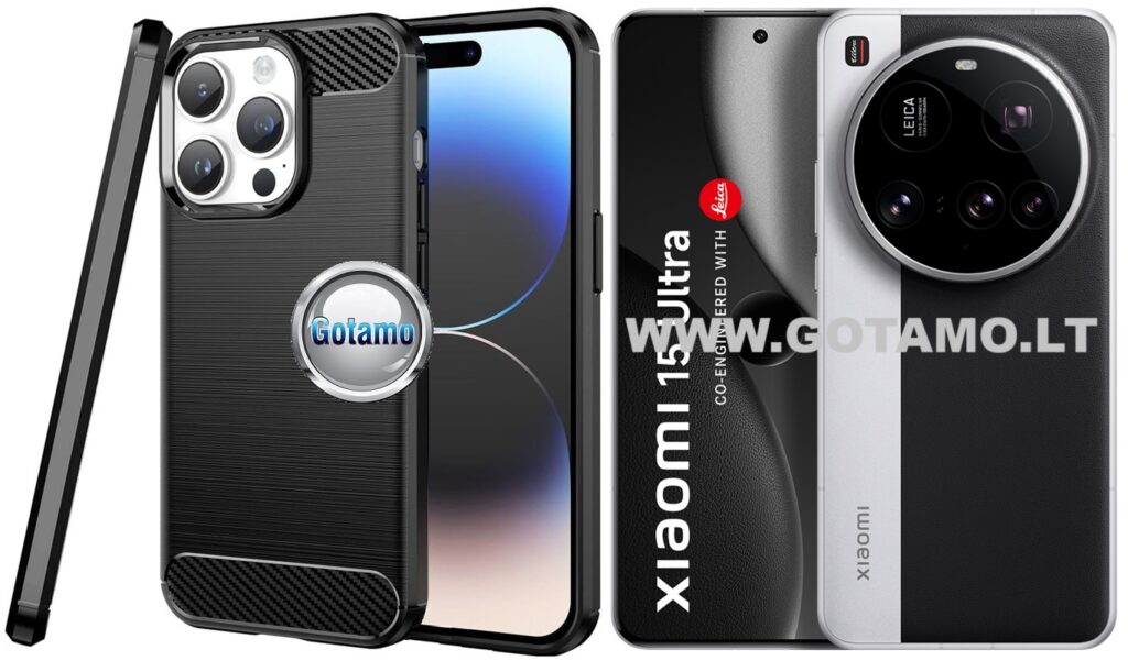 Siege dėklas nugarėlė Xiaomi 15 Ultra telefonui juodos spalvos