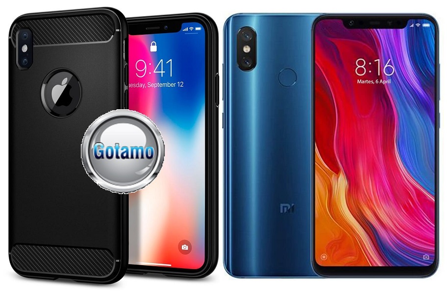 Siege dėklas nugarėlė Xiaomi Mi 8, Xiaomi Mi 8 Pro mobiliesiems telefonams juodos spalvos