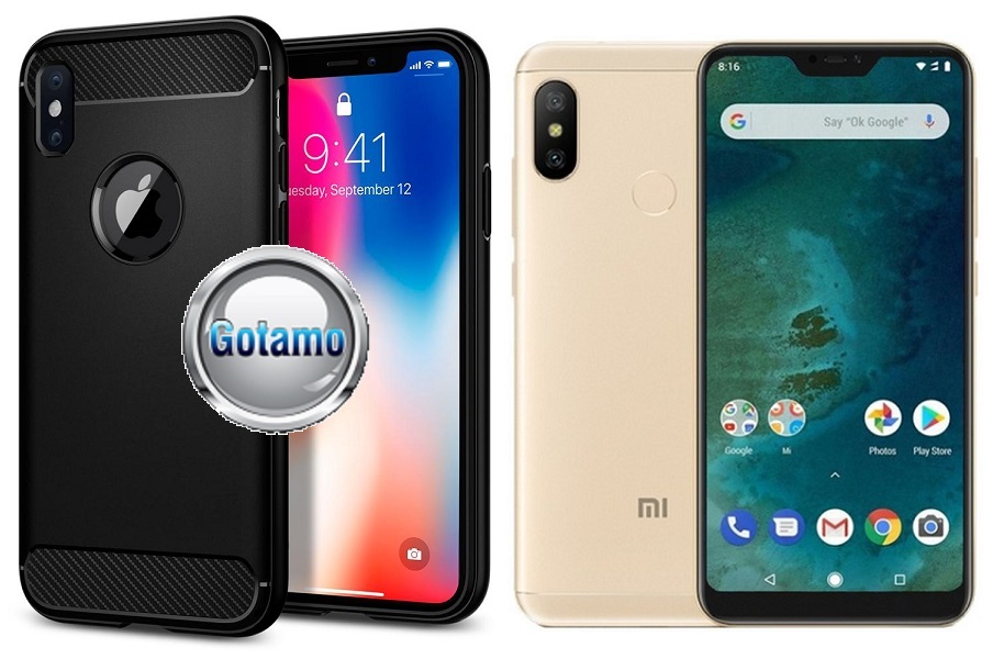 Siege dėklas nugarėlė Xiaomi Mi A2 Lite, Xiaomi Redmi 6 Pro mobiliesiems telefonams juodos spalvos