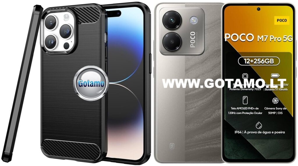 Siege dėklas nugarėlė Xiaomi Poco M7 Pro 5G telefonui juodos spalvos