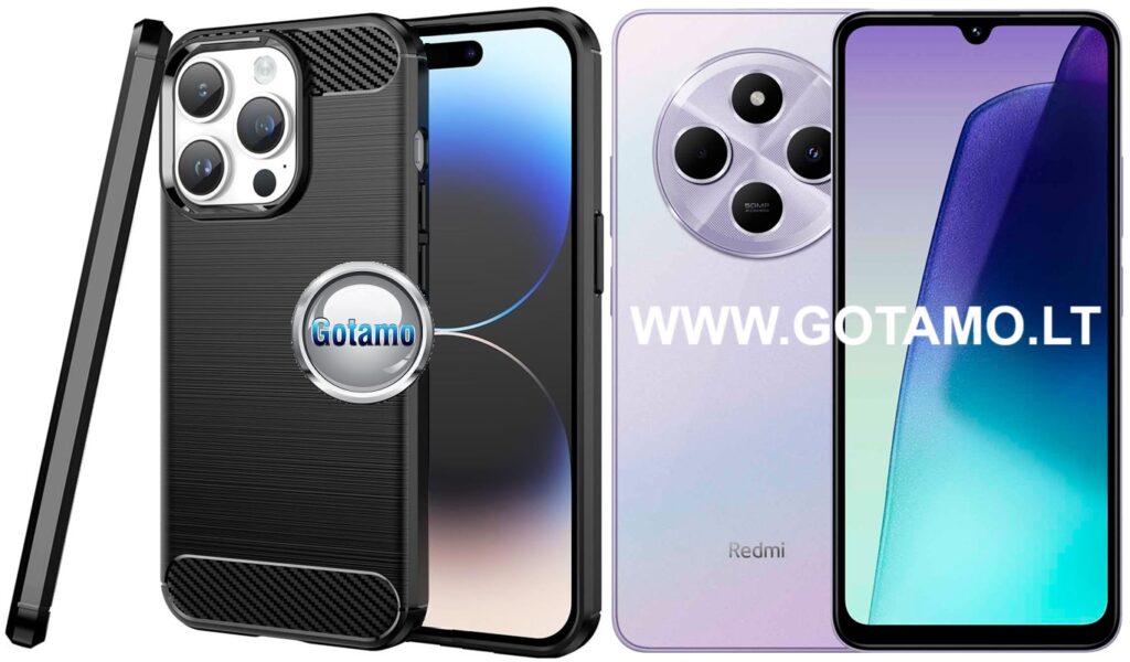 Siege dėklas nugarėlė Xiaomi Redmi 14C, Xiaomi Redmi A4, Xiaomi Poco C75 telefonams juodos spalvos