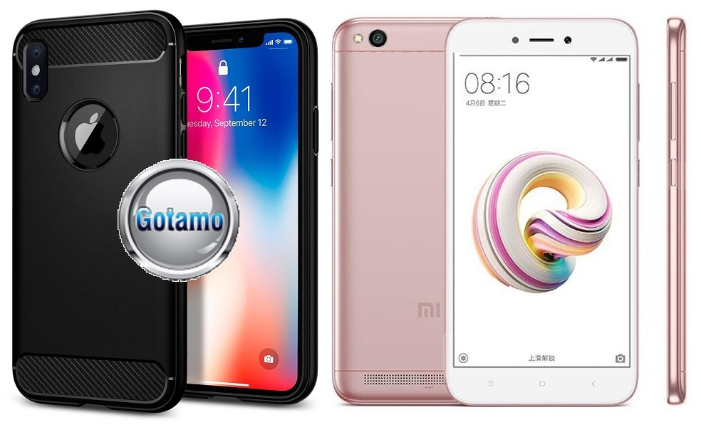 Siege dėklas nugarėlė Xiaomi Redmi 5A mobiliesiems telefonams juodos spalvos