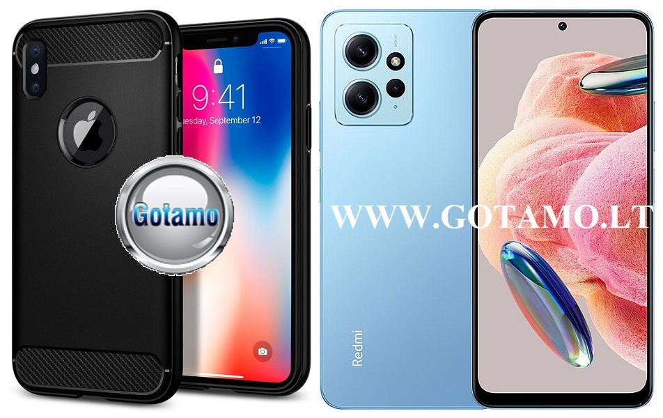Siege dėklas nugarėlė Xiaomi Redmi Note 12 4G mobiliajam telefonui juodos spalvos