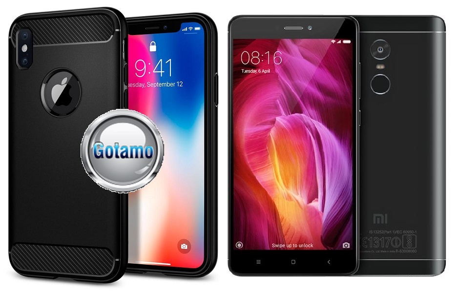 Siege dėklas nugarėlė Xiaomi Redmi Note 4, Xiaomi Redmi Note 4X mobiliesiems telefonams juodos spalvos