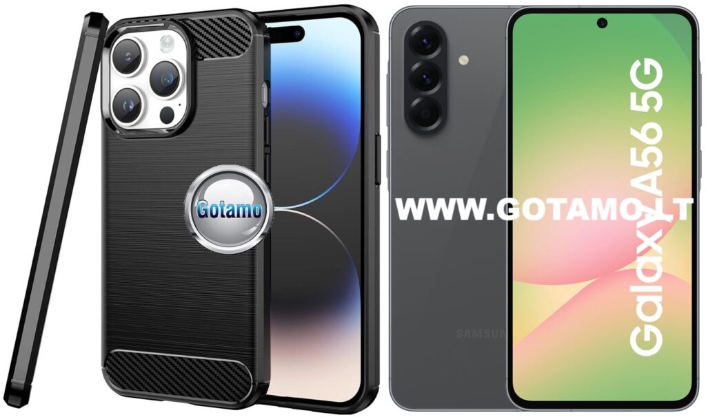 Siege praktiškas dėklas Samsung Galaxy A56 juodos spalvos