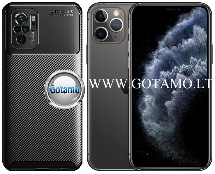 Siege2 deklas Apple iPhone 11 pro mobiliajam juodos