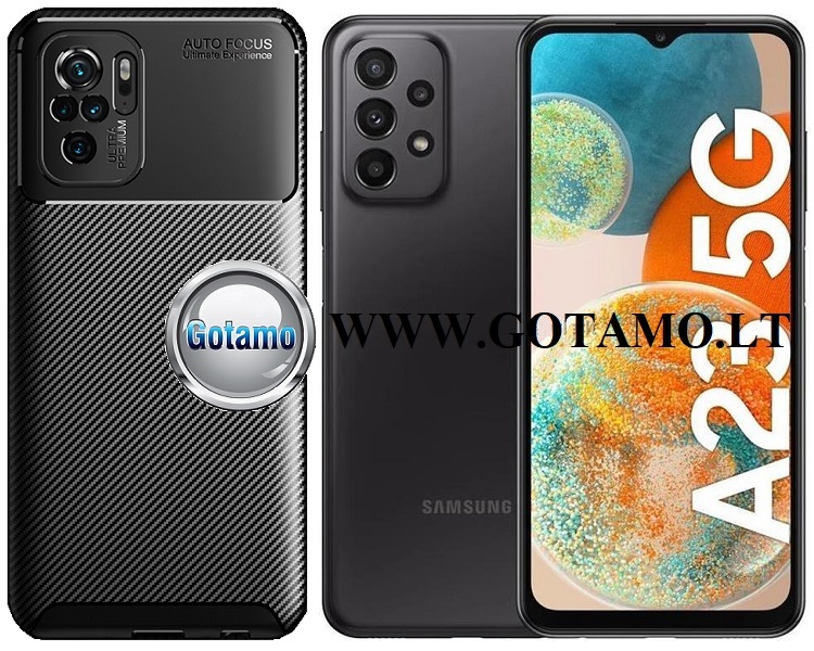 Siege2 dėklas Samsung Galaxy A23 5G juodos spalvos