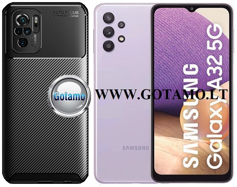 Siege2 dėklas Samsung Galaxy A32 5G mobiliajam juodos spalvos