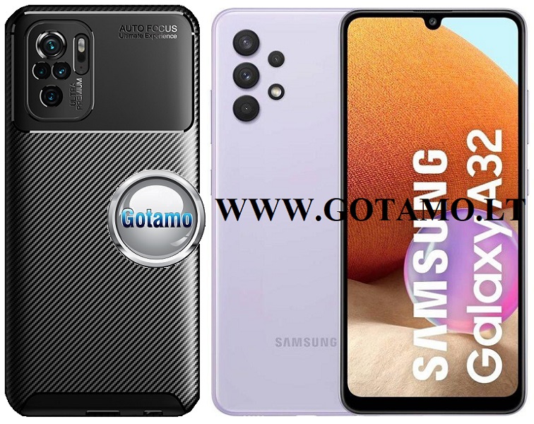 Siege2 dėklas Samsung Galaxy A32 mobiliajam juodos spalvos