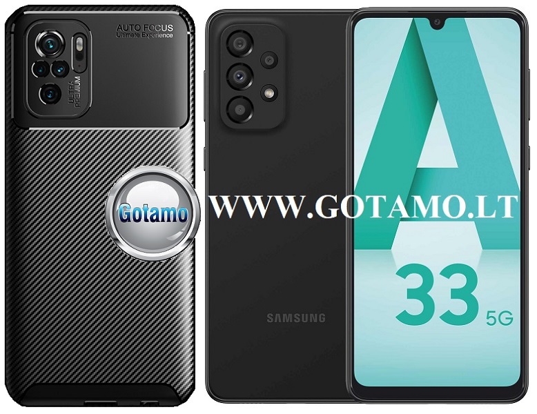 Siege2 dėklas Samsung Galaxy A33 5G mobiliajam juodos spalvos