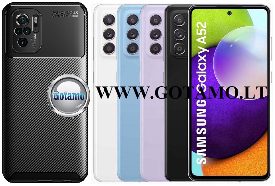 Siege2 dėklas Samsung Galaxy A52s 5G juodos spalvos