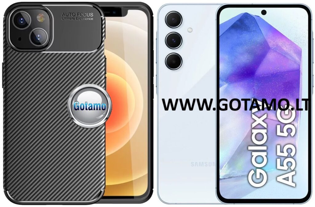 Siege2 dėklas Samsung Galaxy A55 juodos spalvos