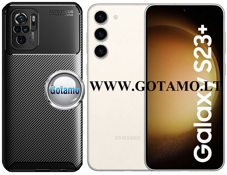 Siege2 dėklas Samsung Galaxy S23+ (S23 Plus) mobiliajam juodos spalvos