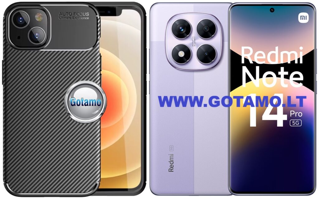 Siege2 dėklas nugarėlė Xiaomi Redmi Note 14 Pro 5G, Xiaomi Poco X7 telefonams juodos spalvos
