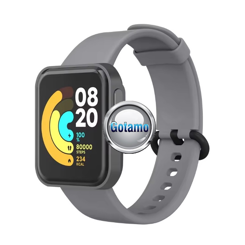 Silikoninis dirželis Xiaomi Redmi Watch 2 Lite Poco Watch Mi Watch Lite laikrodžiams, pilkas