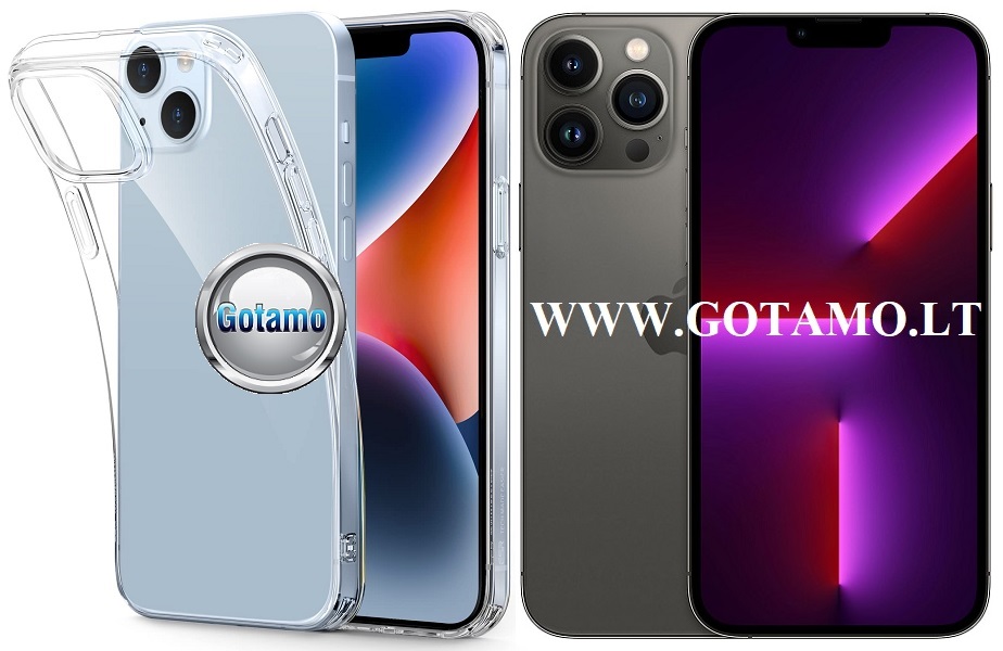 Skin silikoninis deklas 1mm storio Apple iPhone 13 pro max