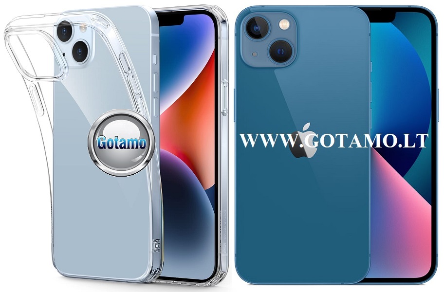 Skin silikoninis deklas 1mm storio Apple iPhone 13
