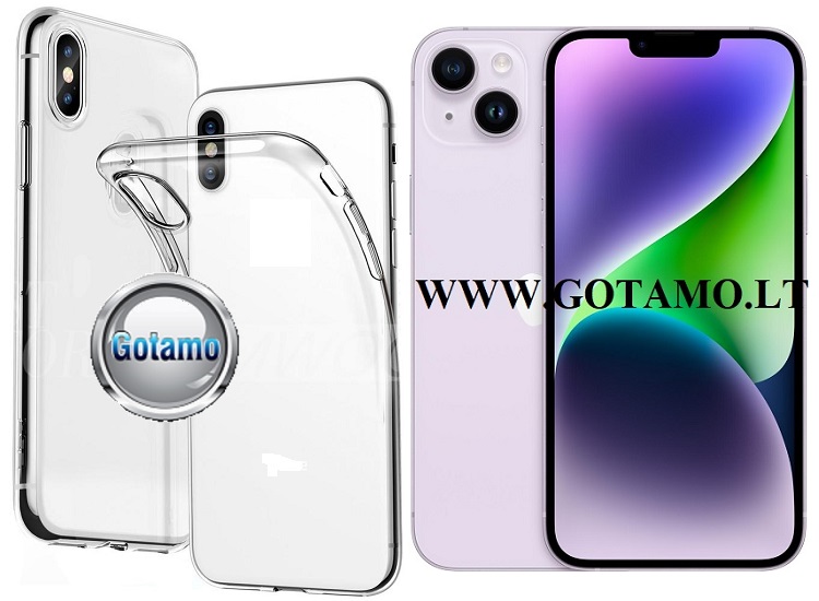 Skin silikoninis deklas 1mm storio Apple iPhone 14 plus