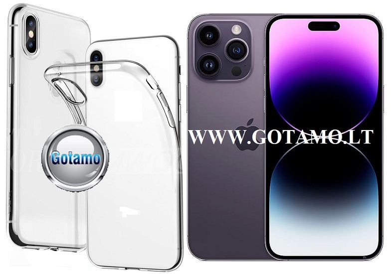 Skin silikoninis deklas 1mm storio Apple iPhone 14 pro max