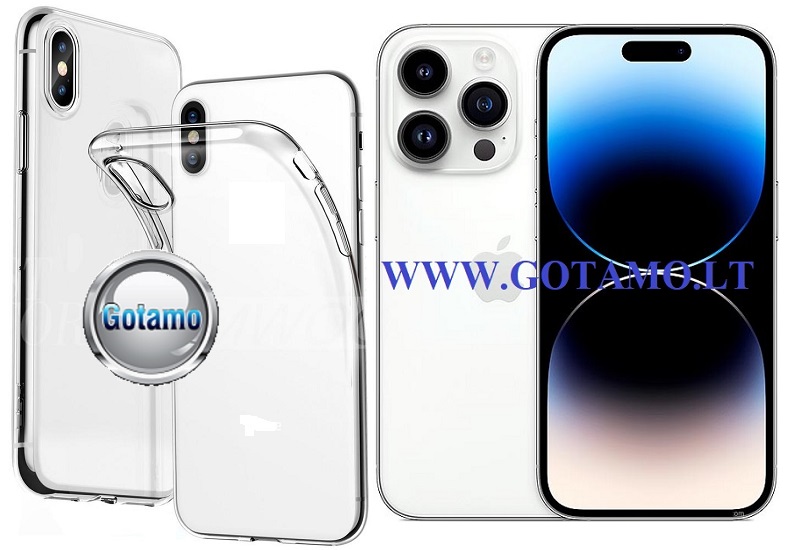 Skin silikoninis deklas 1mm storio Apple iPhone 14 pro