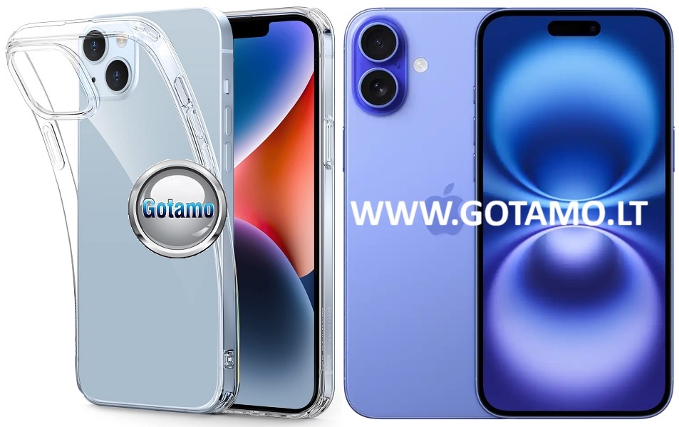 Skin silikoninis deklas 1mm storio Apple iPhone 16 plus