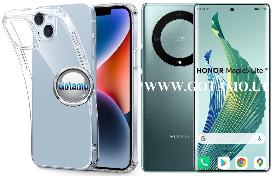 Skin silikoninis dėklas 1MM storio Honor Magic 5 Lite, Honor X9a