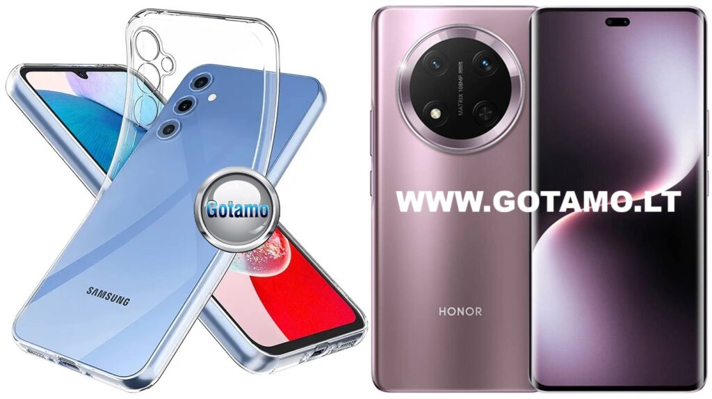 Skin silikoninis dėklas 1MM storio Honor Magic 7 Lite, Honor X9c, Honor X60 Pro