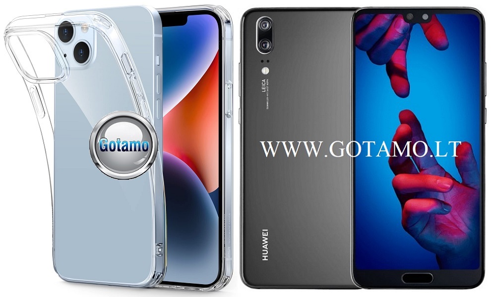 Skin silikoninis dėklas 1MM storio Huawei P20
