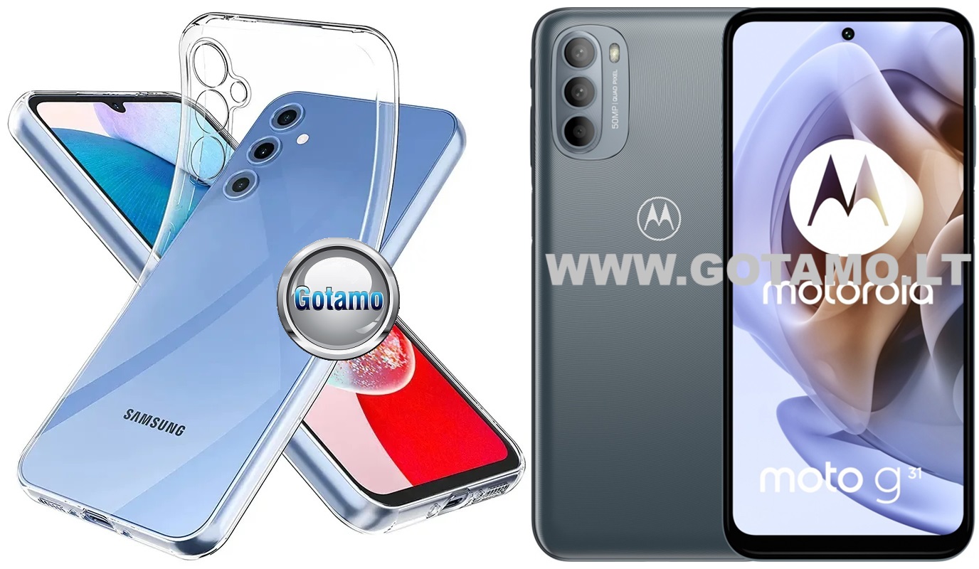 Skin silikoninis dėklas 1MM storio Motorola Moto G31, Motorola Moto G41 telefonams 1 Skin silikoninis dėklas 1MM storio Motorola Moto G31