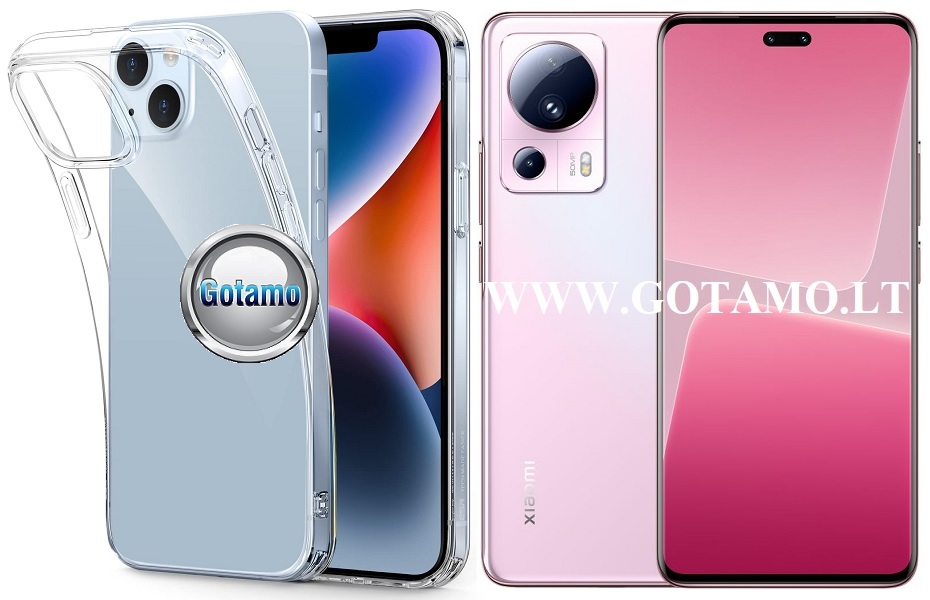 Skin silikoninis dėklas 1MM storio Xiaomi 13 Lite telefonui