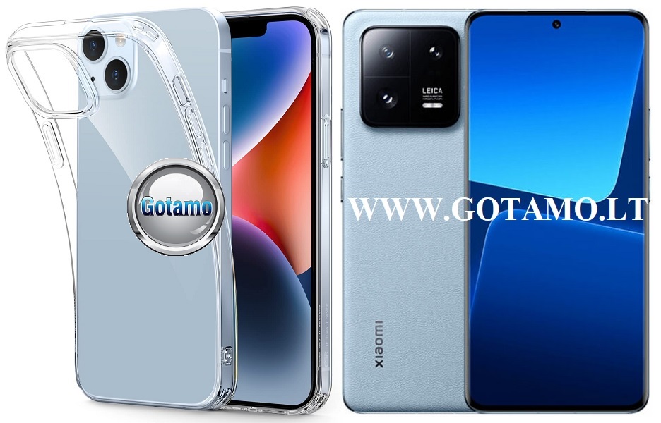Skin silikoninis dėklas 1MM storio Xiaomi 13 Pro telefonui