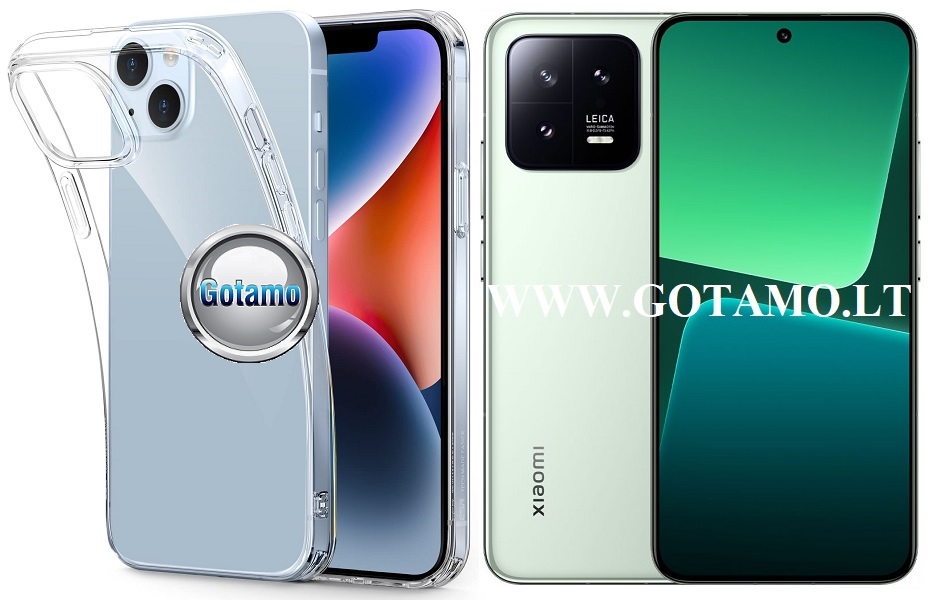 Skin silikoninis dėklas 1MM storio Xiaomi 13 telefonui
