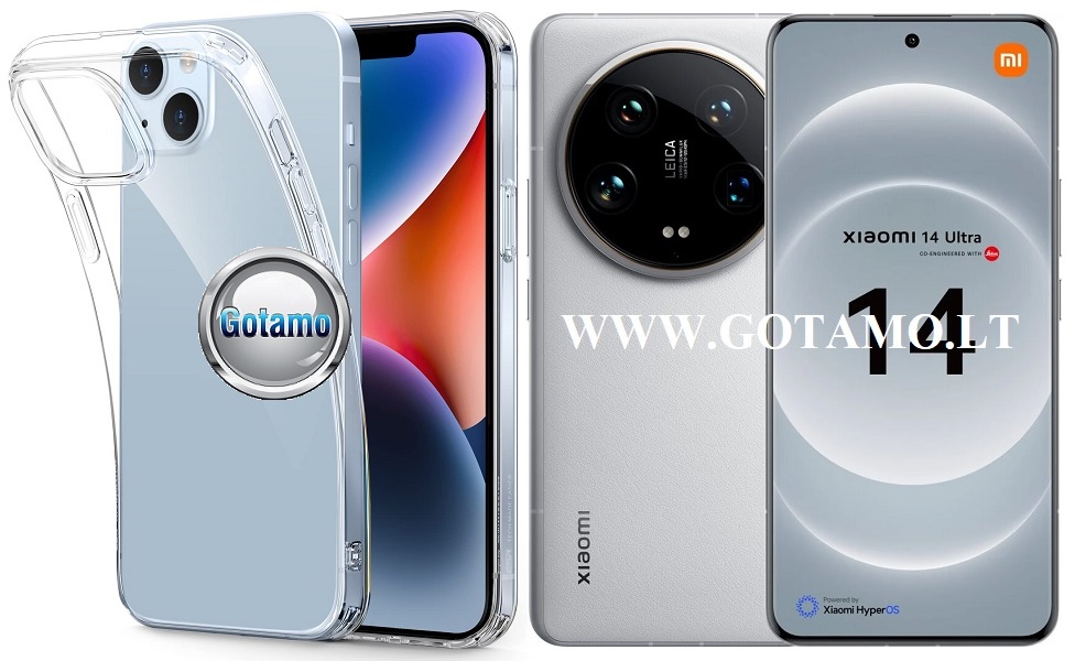 Skin silikoninis dėklas 1MM storio Xiaomi 14 Ultra telefonui